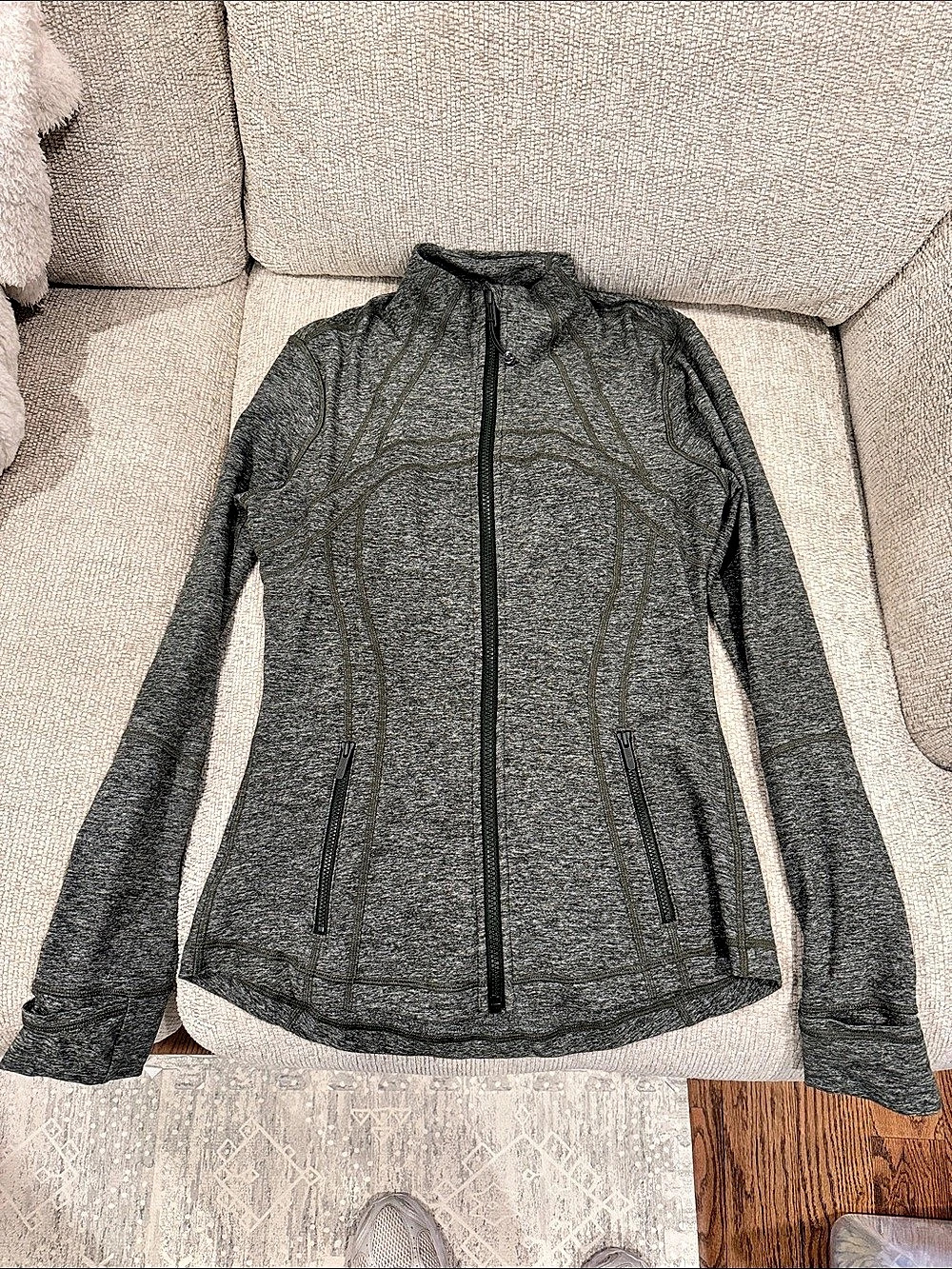 Lululemon Define Jacket heather army green Athletic Jacket Size 8 in nulu